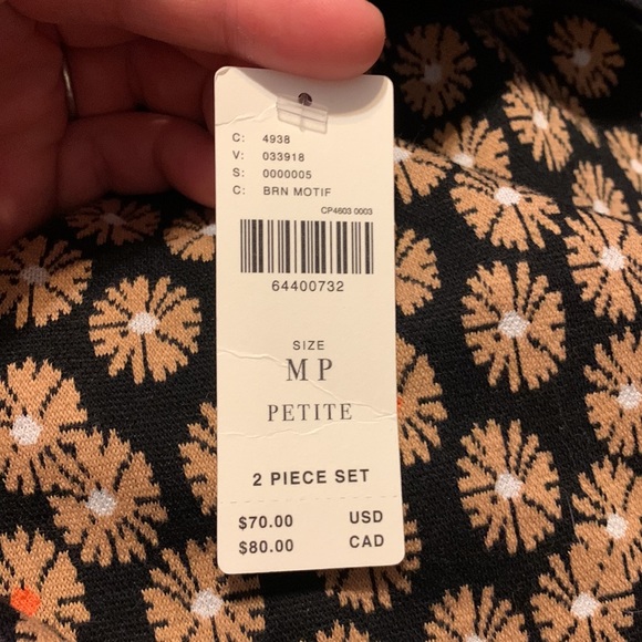 ✨ Anthropologie Jacquard Tunic Top Sz MP - Picture 6 of 6